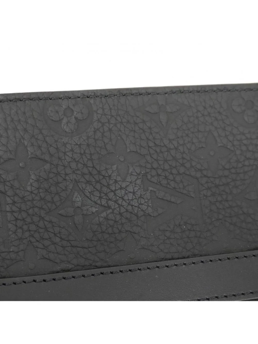 Louis Vuitton Handbag Monogram Taurillon Sac Plat Cross Black 2-Way